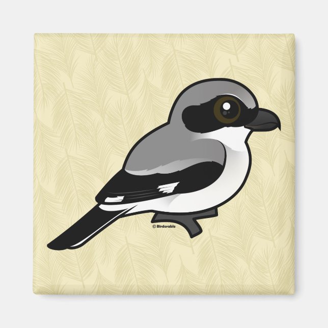 Birdorable Loggerhead Shrike Magnet (Front)