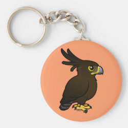 Birdorable Long-crested Eagle Basic Button Keychain