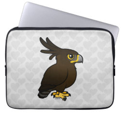 Birdorable Long-crested Eagle Neoprene Laptop Sleeve 13 inch
