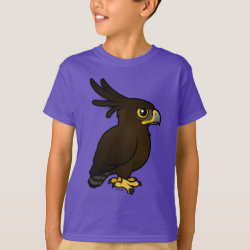 Birdorable Long-crested Eagle Kids' Hanes TAGLESS® T-Shirt