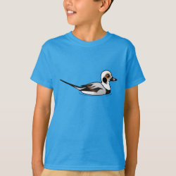 Blue Bird Wearing a Brown Coat | Kids T-Shirt