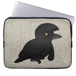 Long-wattled Umbrellabird Neoprene Laptop Sleeve 13 inch