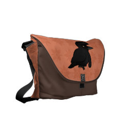 Long-wattled Umbrellabird Rickshaw Medium Zero Messenger Bag