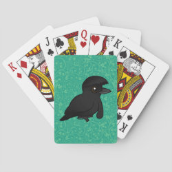 Long-wattled Umbrellabird Playing Cards (Poker)