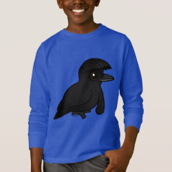 Long-wattled Umbrellabird Kids' Basic Long Sleeve T-Shirt