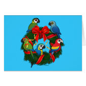 Birdorable Macaws Christmas Wreath (Front Horizontal)