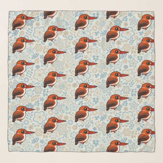 Birdorable Madagascar Pygmy Kingfisher Scarf (Front)