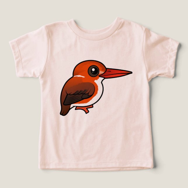 Birdorable Madagascar Pygmy Kingfisher Toddler T-shirt (Design Front)