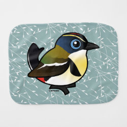 Many-colored Rush Tyrant Burp Cloth