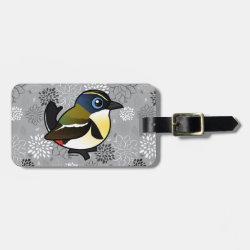 Many-colored Rush Tyrant Small Luggage Tag with leather strap