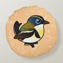 Many-colored Rush Tyrant Round Throw Pillow (16