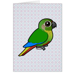 Birdorable Maroon-bellied Parakeet Note Card