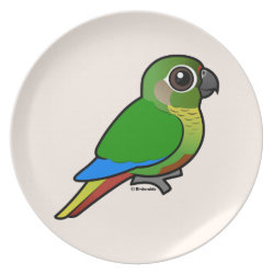 Birdorable Maroon-bellied Parakeet Plate