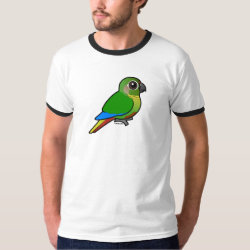 Birdorable Maroon-bellied Parakeet Men's Basic Ringer T-Shirt