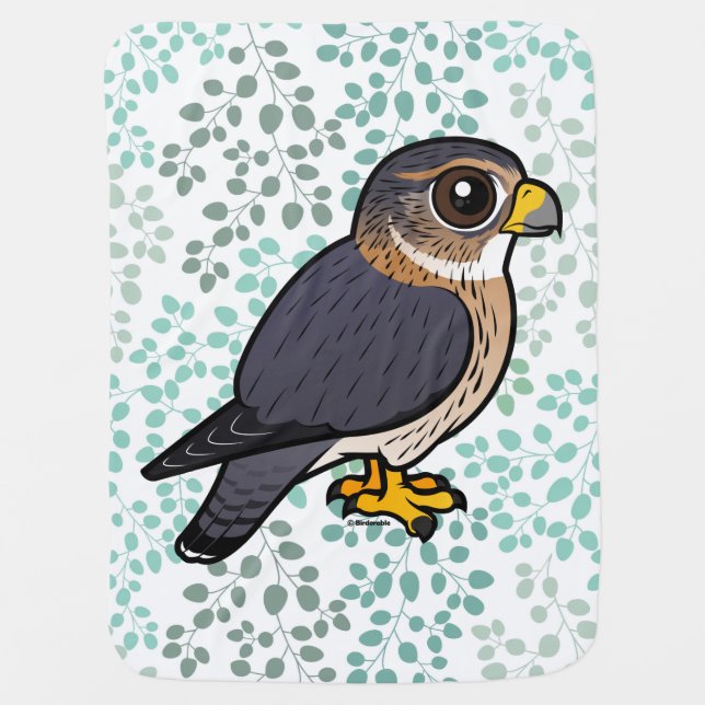 Birdorable Merlin Baby Blanket (Front)