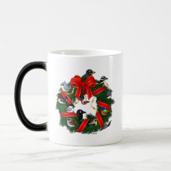 Birdorable NA Backyard Birds Christmas Wreath Morphing Mug