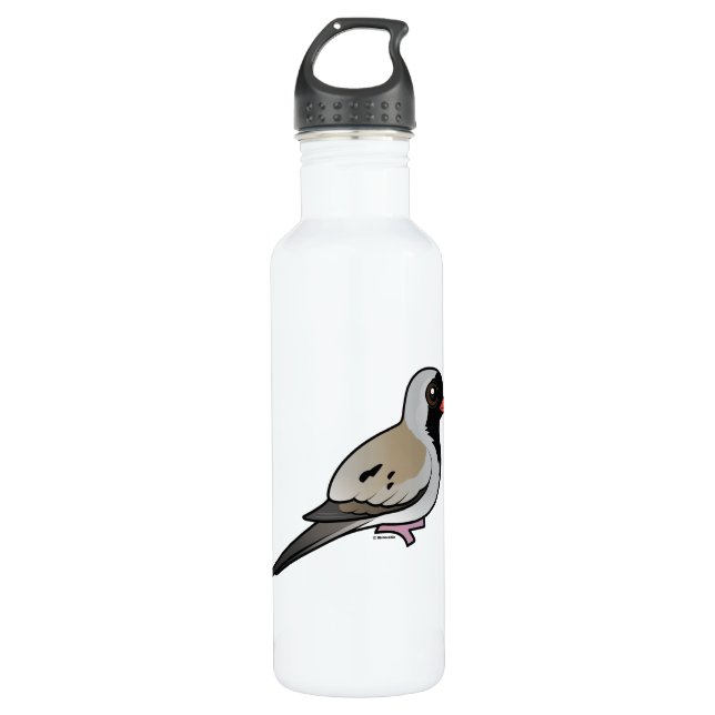 Birdorable Namaqua Dove Stainless Steel Water Bottle (Front)