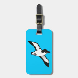 Newell's Shearwater (flight) Small Luggage Tag with leather strap
