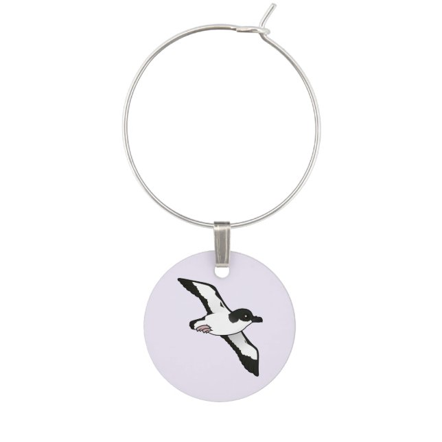 Birdorable Newell's Shearwater (flight) Wine Charm (Front)