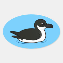 Newell's Shearwater (swim) Oval Sticker