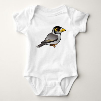 Birdorable Noisy Miner Baby Bodysuit