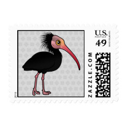 Northern Bald Ibis Small Stamp 1.8