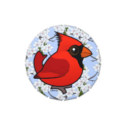 Male Northern Cardinal Jelly Belly™ Small Snip Snap Tin