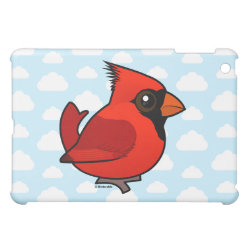 Male Northern Cardinal Case Savvy iPad Mini Finish Case