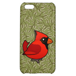 Male Northern Cardinal Case Savvy Matte Finish iPhone 5C Case