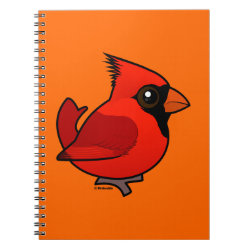 Male Northern Cardinal Photo Notebook (6.5