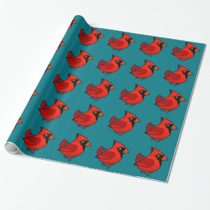 Birdorable Northern Cardinal Wrapping Paper