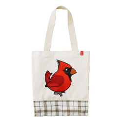 Male Northern Cardinal LIFE Line Tote Bag