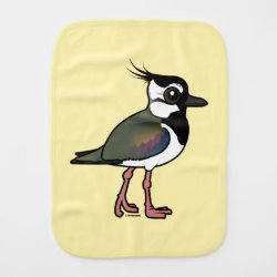 Northern Lapwing Burp Cloth