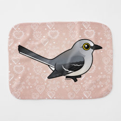 Northern Mockingbird Burp Cloth