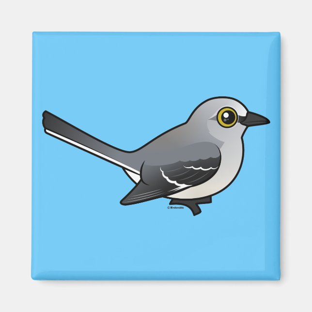 Birdorable Northern Mockingbird Magnet (Front)