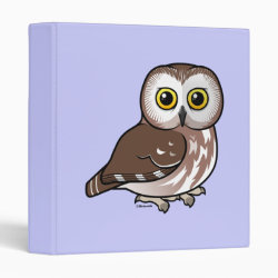 Northern Saw-whet Owl Avery Signature Binder 8.5x11
