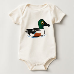 Swimming Northern Shoveler Infant Organic Creeper