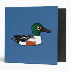 Swimming Northern Shoveler Avery Signature Binder 8.5x11