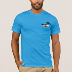 Swimming Northern Shoveler Men's Basic American Apparel T-Shirt