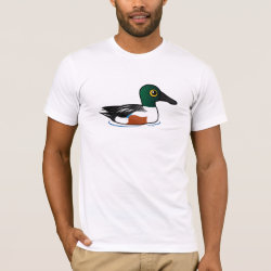Swimming Northern Shoveler Men's Basic American Apparel T-Shirt