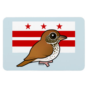 Birdorable of Washington, D.C.: Wood Thrush Magnet