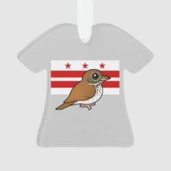Official Birdorable of Washington, D.C.: Wood Thrush T-Shirt Ornament