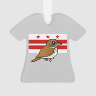 Birdorable of Washington, D.C.: Wood Thrush Ornament