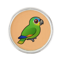 Orange-winged Amazon Lapel Pin