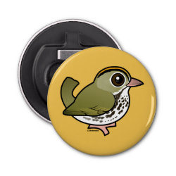 Ovenbird Button Bottle Opener