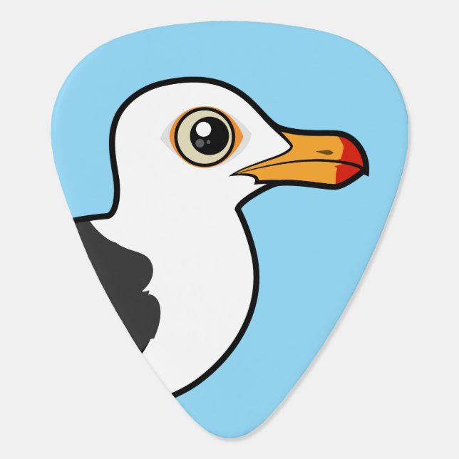Birdorable Pacific Gull Guitar Pick (Back)