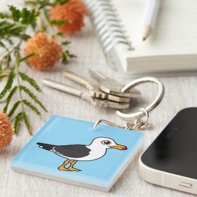 Birdorable Pacific Gull Keychain