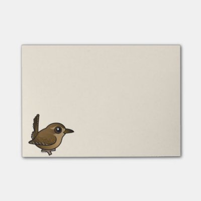 Birdorable Pacific Wren Post-it Notes