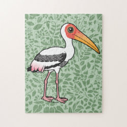 Painted Stork 10x14 Photo Puzzle