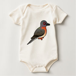 Birdorable Passenger Pigeon Infant Organic Creeper